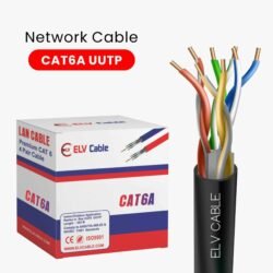 Cat6a F-Utp 23awg elv cable Black Color