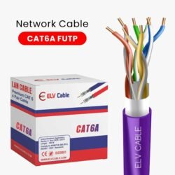 Cat6a F-Utp 23awg 4pair cable Violet Color