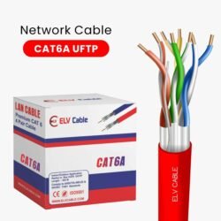 Cat6a uftp 23awg 4pair hdpe Red Color