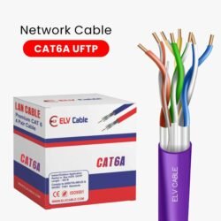 Cat6a U-Ftp 23awg 4pair pvc Violet Color