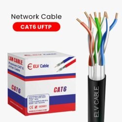 Cat6 U-Ftp 23awg 4pair Series 305M Black Color