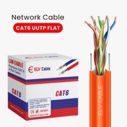 Cat6 U-Utp Lift Flat Cable Series Orange Color