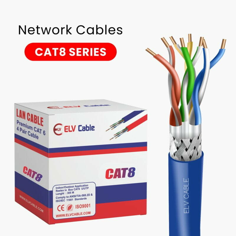elv cable is committed to provide high quality network lan cable include cat5e cat6 cat6a cat7 cat8 data patch cord fiber patch cord pigtail and fiber cables
