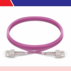 Multi Mode Sc-Sc-Upc Duplex Fiber Optic Patch Cord Lszh Om4